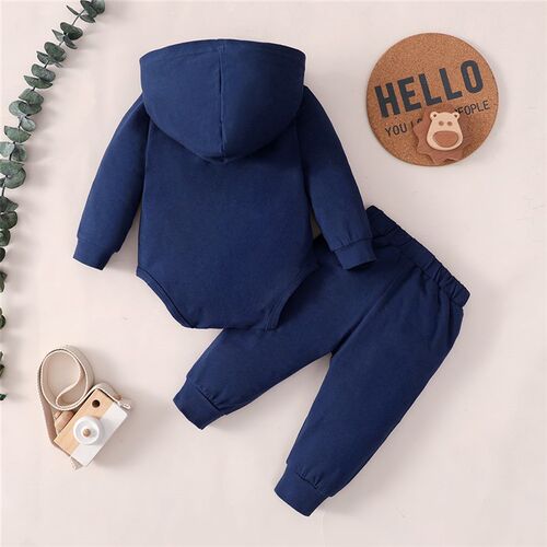 Spring 0-24 Months Newborn Baby Boy 2PCS Clothes Set Long Sl