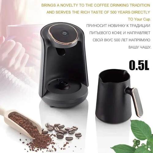500ml Stainless Steel Moka Pot Coffee Maker Semi-Automatic T