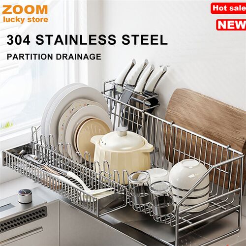 304 Stainless Steel Dish Drying Rack, Sink Organization