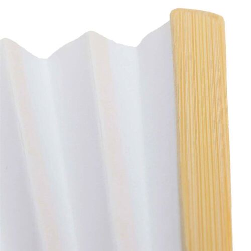 1-50PCS Paper Bamboo Folding Hand Fan Wedding Personalized F