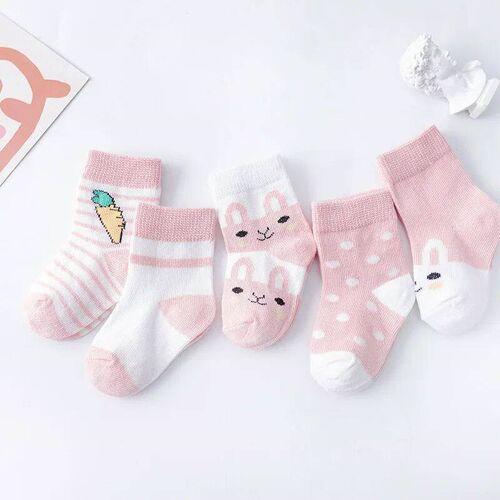 Cotton 5Pairs Baby Socks Newborn Baby Boy Socks 0-1-3-7Y Kid