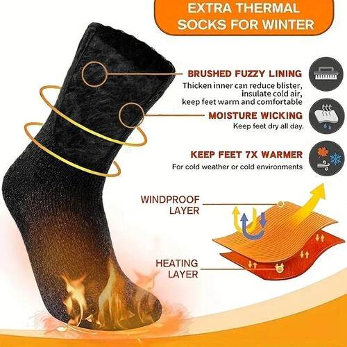 Super Thicken Merino Wool Socks Male Unisex Winter Warm Ther