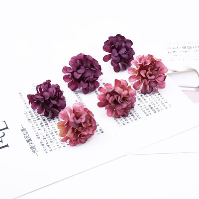 20 Pieces Fake Carnation Wedding Flower Head Christmas Scrap