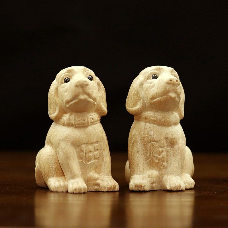 天然桃木生肖狗摆件可爱旺财手把件文案木质工艺品家居装饰好运,家居饰品,装饰摆件,淘宝优惠券,粉丝福利购,淘宝优惠卷