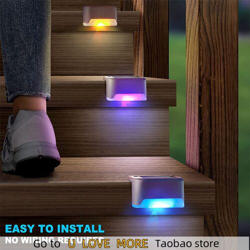 16 Pack Solar Deck Lights LED Waterproof Outdoor Solar Power