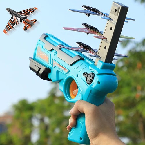 Childrens Toys Airplane Launcher Childrens Fun Foam Airpla