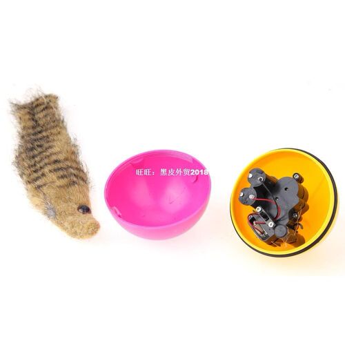 1Pcs Cat Toys Beaver Weasel Rolling Motor Ball Toy for Pet C