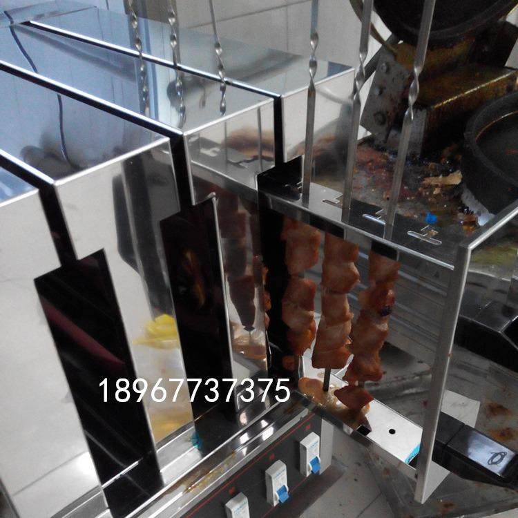 无烟电热烤羊肉串机 自动烤串机 烧烤炉 商用羊肉串烤箱 抽屉烤炉