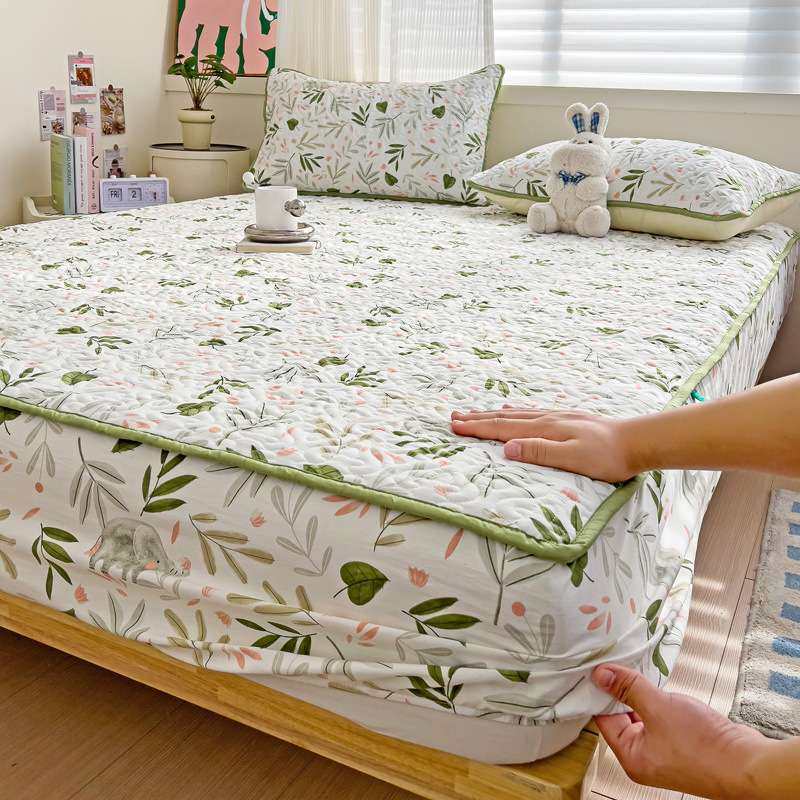 双层纱夹棉床笠床垫保护罩床单单件席梦思床套罩床罩枕套床笠式,3C数码配件,其它配件,淘宝优惠券,粉丝福利购,淘宝优惠卷