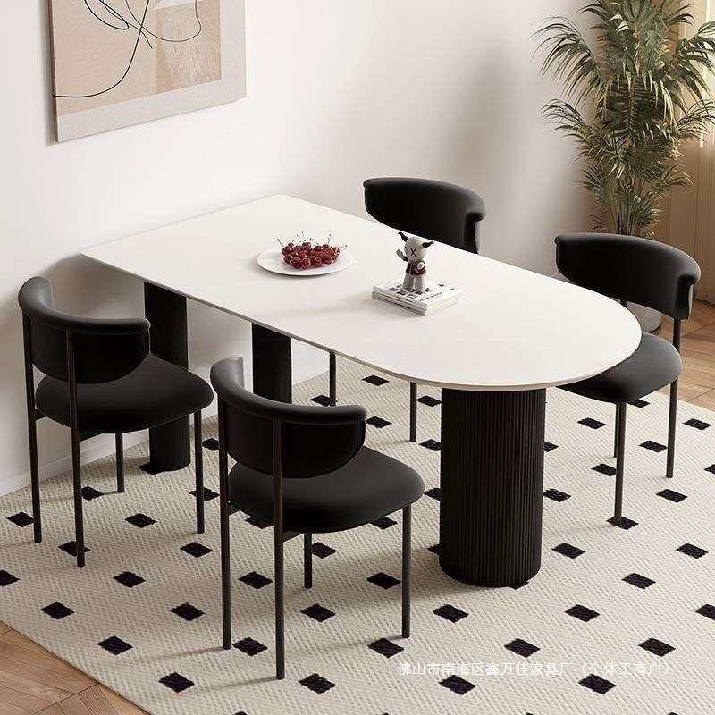 岩板餐桌家用简约现代法式岛台半圆形小户型餐厅大理石饭桌椅组合,3C数码配件,其它配件,淘宝优惠券,粉丝福利购,淘宝优惠卷