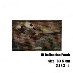 Chinese Flag Patches Iron on Communism Badges Five-Star Red