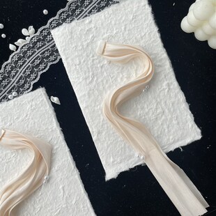 婚礼誓词本缎面褶皱布法式 东巴纸手工誓言卡diy誓言本结婚宣誓