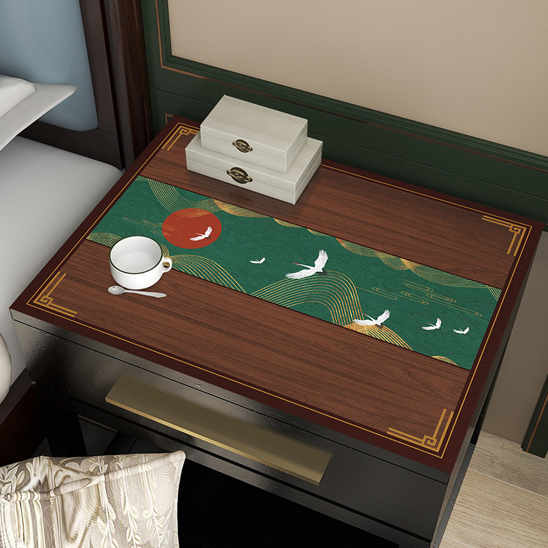 中式床头柜垫子桌布防水防油免洗餐桌隔热垫桌面垫盖巾床头柜盖布,居家布艺,桌布,淘宝优惠券,粉丝福利购,淘宝优惠卷
