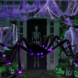 Halloween Decoration Haunted Props Black Scary Giant Simulat