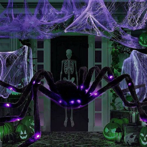 Halloween Decoration Haunted Props Black Scary Giant Simulat