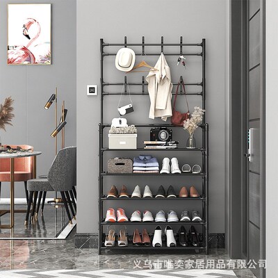Steel shoe rack Shoes Storage Racks Shelf Household Stand