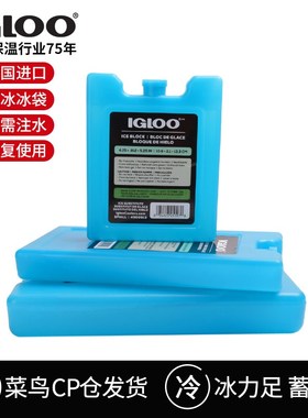 IGLOO蓝冰冰盒空调扇反复使用冰板宠物降温食品保鲜冰袋冰包
