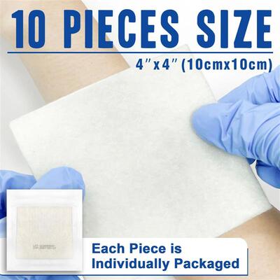 4 x 4 10pcs Calcium Alginate Wound Dressing Non Stick Gau