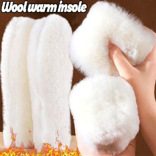 1Pair Thicken Wool Heating Insole New Odorproof Warm Winter