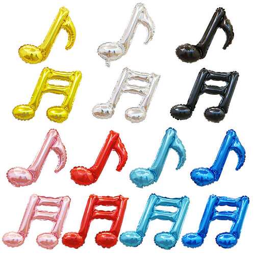 Party supplies 16 inch double note aluminum balloon festival