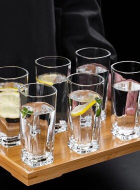 glass set: use 6 juice beer glasses, milk drinking cups,