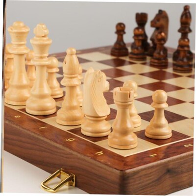 Chess solid wood high gradesuit large folding chessboard棋盘