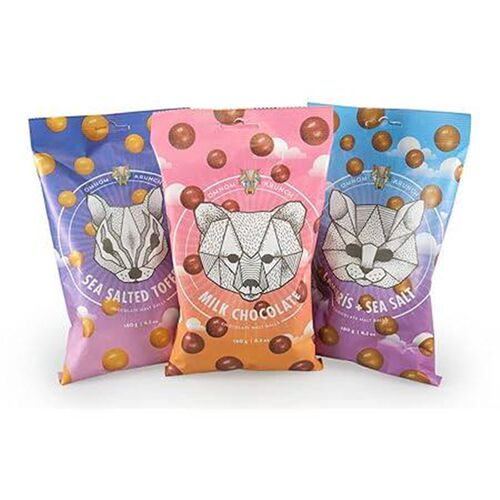 OmNom Krunch Variety Pack 3-Pack  Milk Chocolate, Lakkri