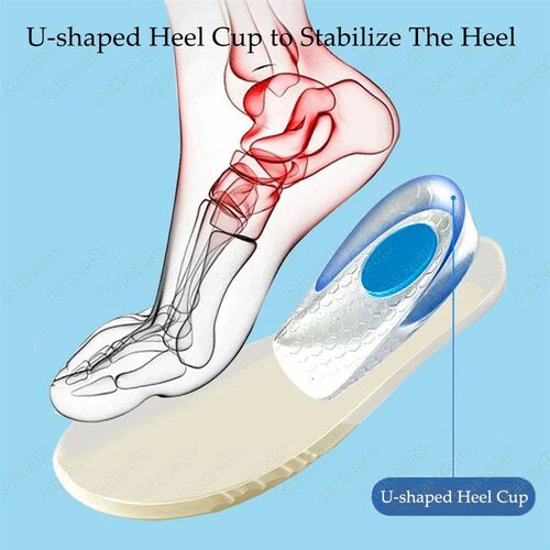 Silicone Height Increase Insoles for Men Women Shoes Inserts