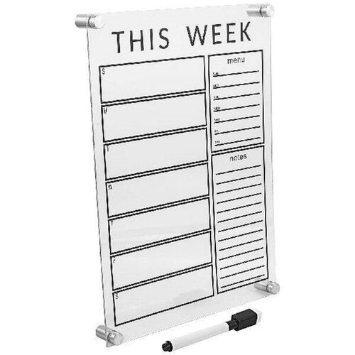 Erasable Weekly Plan Memo Board Acrylic Planner Office Home