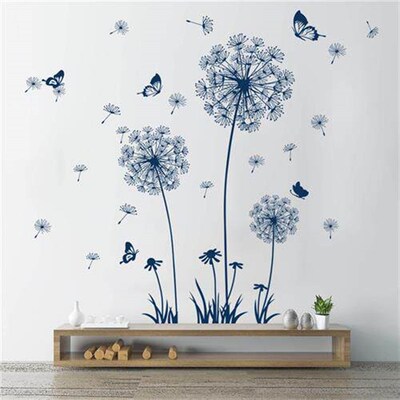 Dandelion wall stickers living room sofa background decorati
