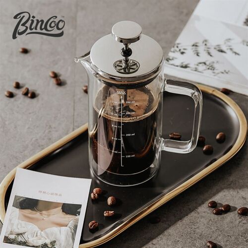 600ml Stainless Steel French Press Coffee Maker tea Pot 304