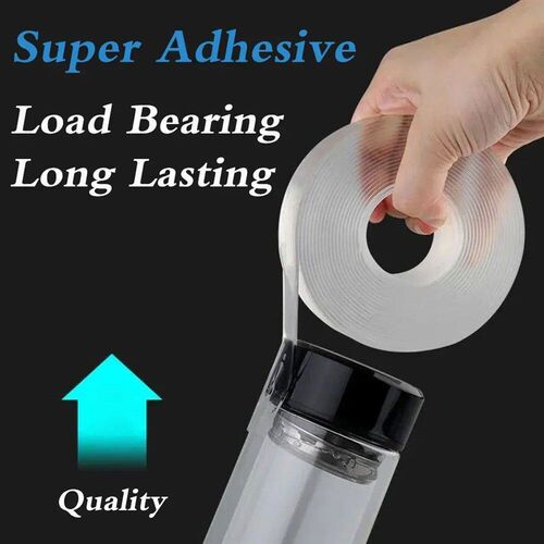 Super Strong Nano Double Sided Tape Transparent Reusable Wat