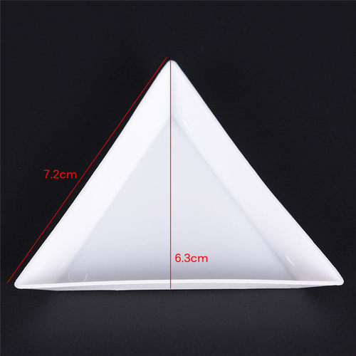 10pcs/lot White Containers Environmental PP Triangle Plate F