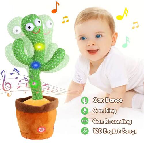 Kids Dancing Talking Cactus Toys Singing Mimicking Recording