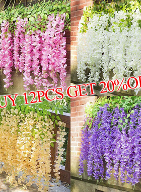 Wisteria Vine Artificial Flowers Wholesale 110cm Trailing Fa