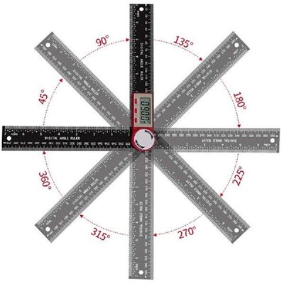Digital Protractor Digital Angle Ruler Metric Goniometer