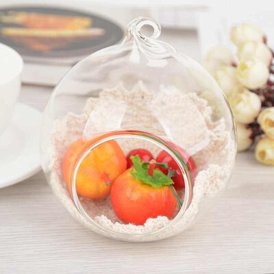 1PC Hanging Tealight Holder Glass 6 8 10 12cm Terrarium Glas