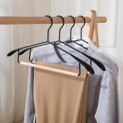Wooden Coat Hanger Luxury Fashion Metal Wood Suit Hanger Wit