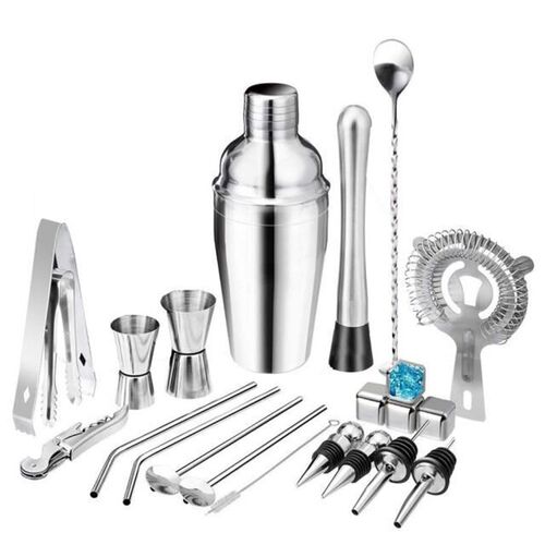 22pcs Bar Cocktail Set Boston Shaker Drink Making Kit Stainl
