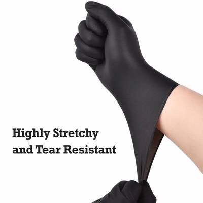 Black Nitrile Gloves 20/50/100PCS Disposable Latex Free Indu