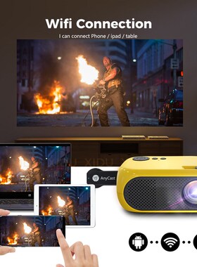 Mini Projector Support 1080P Full HD Native 360P LED Project