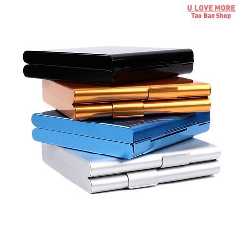Aluminum Cigarette Case Storage for 20 Cigarettes Holder Dou