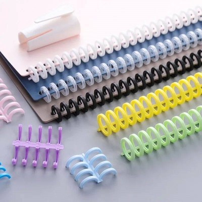 1-15pcs Spiral Binders 30 Holes Circles Ring Loose-leaf Pape