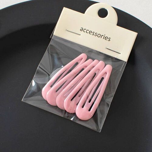 4/5Pcs/set Cute Candy Color Waterdrop Shape Hairpins for Gir