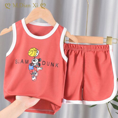 Childrens Suit 2-piece Set Baby Boy Summer New Style Minnie