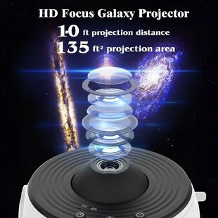 LED Night Light Galaxy Projector Starry Sky Projector 360