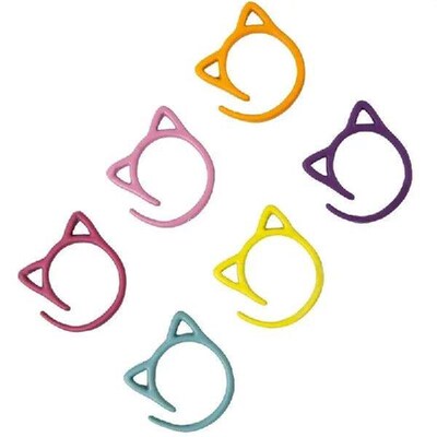 New 24Pcs Creative Cute Cat Ear Shaped Crochet Stitching
