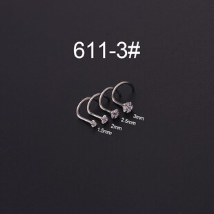 Nose piercing zircon nose nail nose ring puncture single