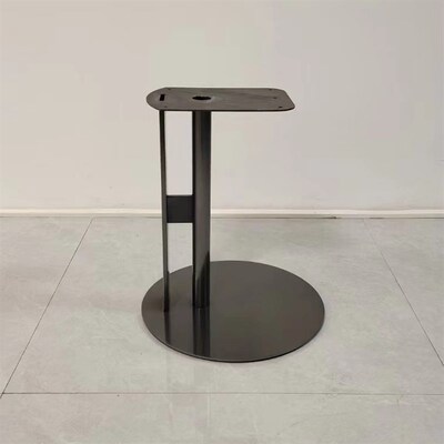 家用大理石不锈钢边几腿底座沙发边几腿支架岩板奢石小圆桌角几腿