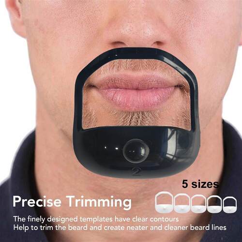 Beard Styling Template Symmetric Cut Shaver Mold 胡须造型板